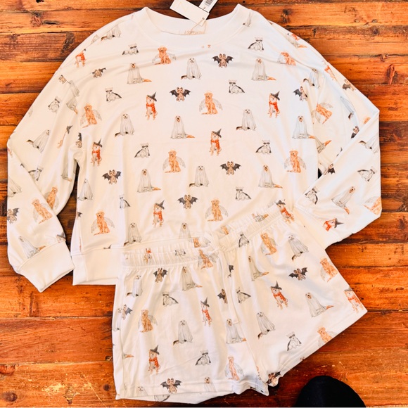 Z Supply White Animal Print Pajama Set - Picture 2 of 7